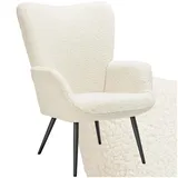 Tectake tectake® Sessel, gepolstert, runde Stahlbeine, 72 x 76 x 100,5 cm