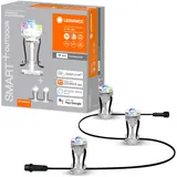 LEDVANCE Smarte LED Gartenleuchte transparent 3 LED Dots spritzwassergeschützt