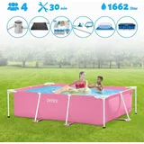 Intex – Schwimmbecken mit rechteckigem Rahmen – 220 x 150 x 60 cm – im Lieferumfang enthalten Accessoire CB97