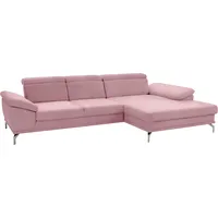 Ecksofa SIT & MORE "Scorpio L-Form", rosa (altrosa), B:311cm H:85cm T:181cm, Sofas, Ecksofa, inklusive Sitztiefenverstellung, wahlweise mit Kopfverstellung