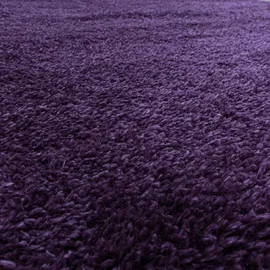 Ayyildiz Fluffy 3500 Hochflorteppich Ø 80 cm lila