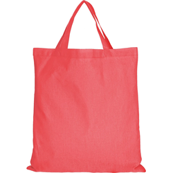 5er | 15er | 50er Pack Baumwolltasche - 28 Farben | mit zwei kurzen Henkeln | 38x42cm | Jutebeutel | Einkaufstasche | unbedruckt, lachs