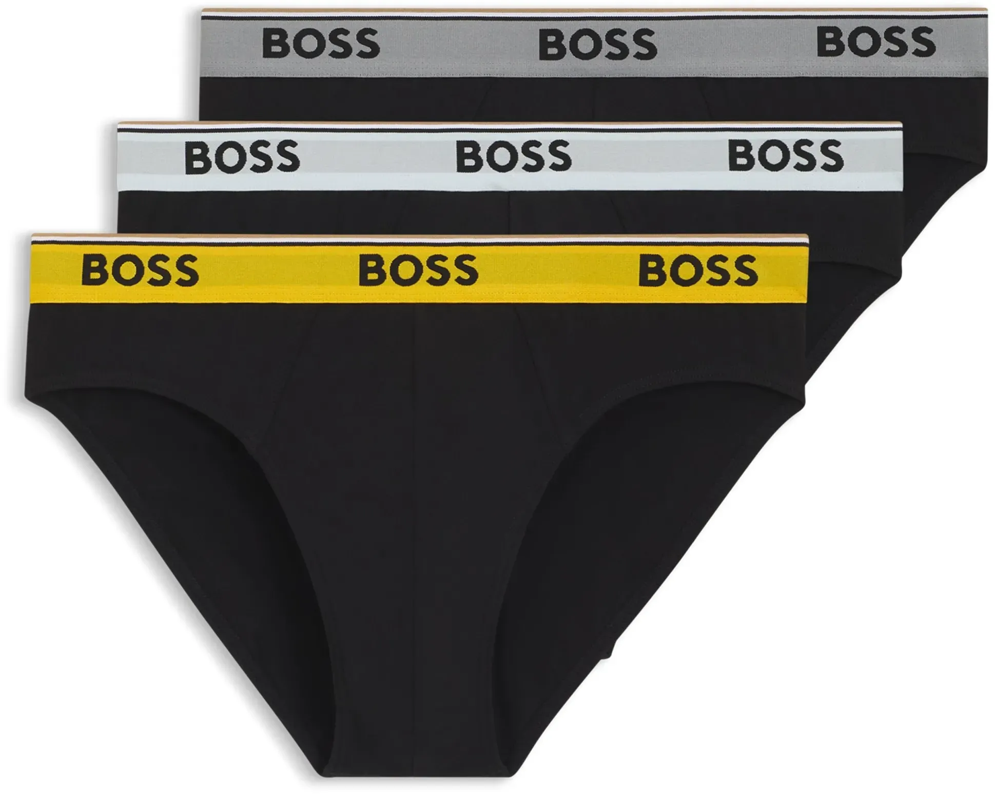 Slip BOSS, Herren, Gr. M, schwarz (schwarz 007), Jersey, Obermaterial: 95% Baumwolle, 5% Elasthan, körpernah, Unterhosen Slip, aus elastischer Baumwolle, mittlere Bundhöhe