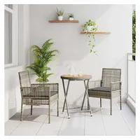vidaXL Bistroset 3-tlg. Grau