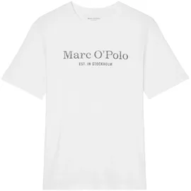 Marc O'Polo T-Shirt klassisches Logo-T-Shirt weiß L