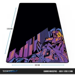 Titanwolf Gaming Mauspad, XXXL Speed Mousepad 1200 x 600 mm, Geschwindigkeit & Präzision, Vector Gradient