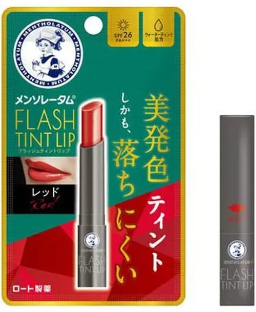 Mentholatum Flash Tint Lippenbalsam LSF 26 (Rot) 2 g