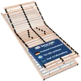 Betten-ABC Max1 Lattenrost - 100x200cm - individuelle Kopf- & Fußteilverstellung sowie Härtegradverstellung - Lieferung per Spedition - hergestellt aus Schicht- & Buchenholz in Deutschland
