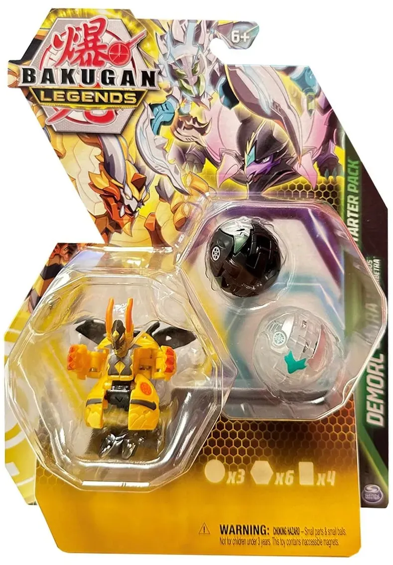 Spin Master 6066092 (20140523) - Bakugan Legends - Starter Pack, Demorc Ultra, Colossus & Barbetra