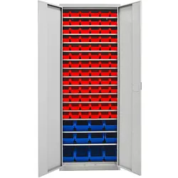 ADB Stahlschrank 40833 lichtgrau 71,0 x 30,0 x 195,0 cm, aufgebaut