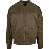 Build Your Brand Bomber Jacke - Dark Olive -