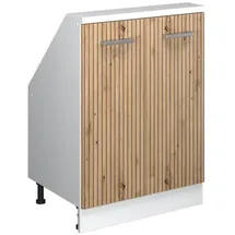 Vicco Rion Dachschrägenschrank 60 x 46 x 81,6 cm Artisan-Eiche/Weiß