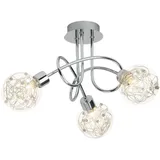 Lightbox 3 flammige Deckenlampe 3 G9 Metall/Glas
