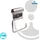 tecuro 1000 WC-Toilettenpapierhalter für Stütz- und Haltegriffe, Behindertengerecht, Edelstahl poliert - für Bad und Wc