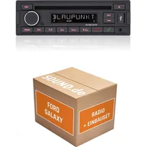 JUST SOUND best choice for caraudio Autoradio Einbaupaket Blaupunkt Milano 200 BT passend für Ford Galaxy Typ WGR + Bluetooth USB
