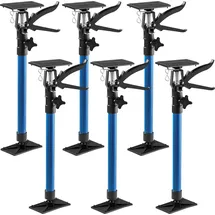Tectake tectake® 6er-Set Türspanner, stufenlos höhenverstellbar, Belastbarkeit 30 kg je Spanner, mit Schnellspannsystem