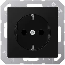 Jung Schuko-Steckdose 1-fach Schwarz 1 St.