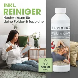 Clean Maxx CLEANmaxx Teppichreinigungsgerät Professional Vibrations- und Seitenbürsten inkl. Shampoo Ersatzbürste Waschsauger Polster reiniger Fleckenentferner sauger