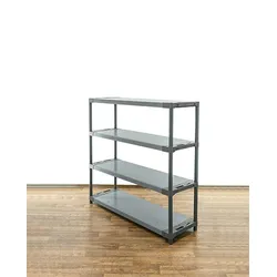 PROREGAL Kunststoffregal BIG GREY BEAR Tall, HxBxT 180x140x46cm, Fachlast 120kg, Grau Kunststoff-Regal Euro-Regal Stecksystem Lagerregal