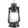Relaxdays Laterne Glas Kunststoff 4 x schwarz, transparent