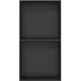 vidaXL Duschnische Mattschwarz 32x62x9 cm Edelstahl