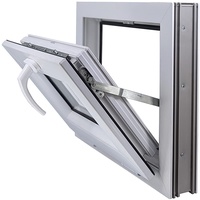 ECOPROF Kipp - Kellerfenster | Kunststoff Fenster | Gartenhaus Fenster | Maße: 50x40 cm (500x400 mm) | Farbe: Weiß | 70mm Profil
