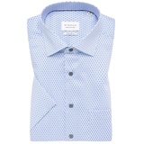 Eterna Hemd Comfort Fit Business-Hemd mit Allover-Muster, Bleu, 41