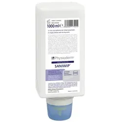 SANIWIP® Hautschutzcreme parfümfr. gegen wasserlösliche Stoffe, 1L Varioflasche - weiß