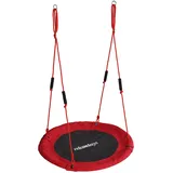 Relaxdays Nestschaukel Kinder Ø 100 cm Rot