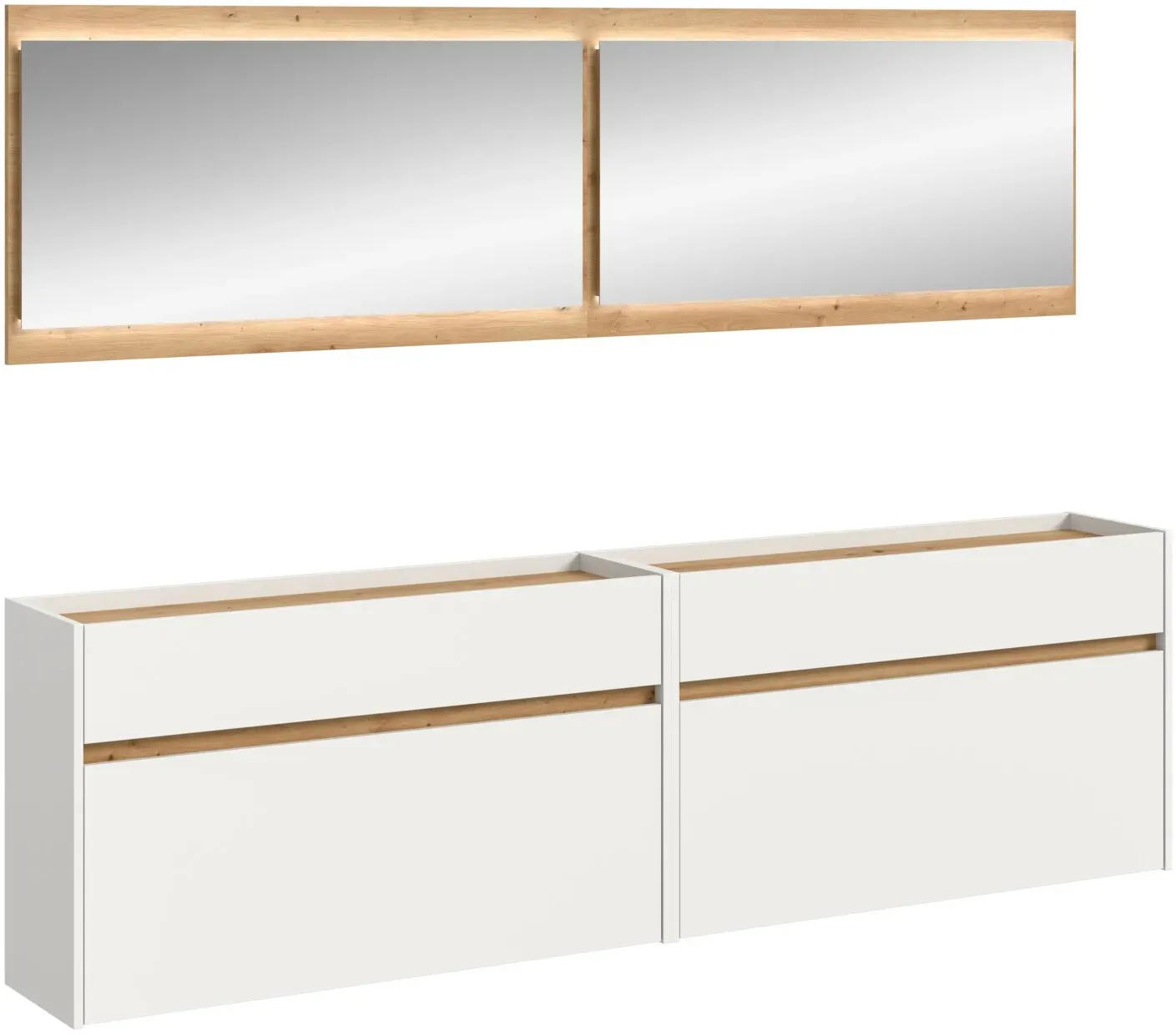 MID.YOU Garderobenkombi inkl. LED DRIVE - B/H/T ca. 192.00x220.00x32.00
