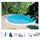 SUMMER FUN Ovalpool TAHITI 623 x 360 x 120 cm inkl. Sandfilteranlage und Reinigungsset