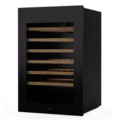 Rhone 59 Uno Weinkühlschrank   59 Flaschen   LED-Steuerung   Push-to-Open   leise Schwarz 59 Flaschen 1 Kühlzone