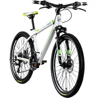 Galano 26 Zoll Toxic Mountainbike Hardtail MTB Jugendmountainbike Jugendfahrrad (weiß/grün/schwarz, 36 cm)