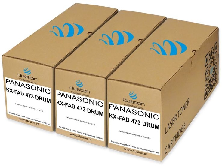 3x KXFAD473, KX-FAD473 Band Schwarz kompatibel mit Panasonic KXMB2120 KXMB2130 KXMB2170