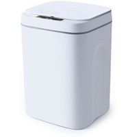 Mülleimer 16L Automatischer Sensor Abfalleimer Touchless Müllbehält Weiß 215x205x340mm