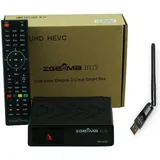 Fiwiko® - Satelliten-TV-Empfänger, verbesserte Version des H9S, DVB-S2X 4K 16 GB/1 GB UHD 2160p Linux HD Enigma2 Openatv H11S Zgemma + USB-WiFi-Adapter mit Antenne Fiwiko