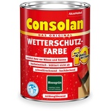 Consolan Wetterschutz-Farbe 750 ml moosgrün seidenglänzend