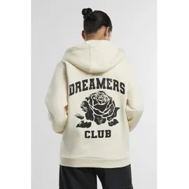 miss tee Sweatjacke MISS TEE "Miss Tee Romantic Dreamers Ladies Fluffy Zip Hoody", Damen, Gr. 5XL, sandweiß, 70% Baumwolle, 30% Polyester, Sweatjacken Sweatjacke