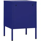 vidaXL Nachttische 2 Stk. Marineblau 35x35x51 cm Stahl