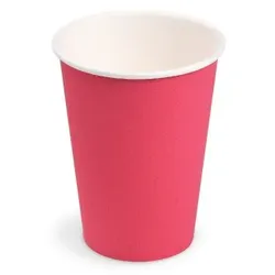 200 Pappbecher FSC Mix fuchsia Ø74mm 240ml Nachhaltig, stabil, für Getränke