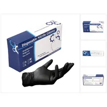 Toolbrothers Nitril Einweg Handschuhe in Spenderbox Schwarz / Black 100 Stück Größe S / Small - nicht Steril
