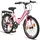Licorne Bike Stella Premium City Bike 20 Zoll Fahrrad für Mädchen Herren und Damen 21 Gang 6 Gang Holland Citybike (Rosa 20 Zoll)...