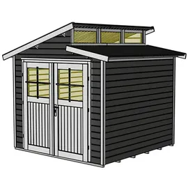 Weka Gartenhaus 226 2,35 x 2,39 m anthrazit