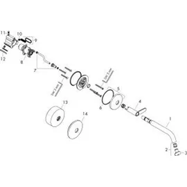 Hansgrohe Axor One Waschtischmischer Unterputz Brushed Black Chrome