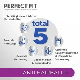 PERFECT FIT Anti Hairball 1+ mit Huhn 8 x 750 g