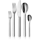 WMF Habitum Edelstahl Besteck Set 6 Personen, Essbesteck Set 30 teilig, Monobloc-Messer, Cromargan Edelstahl poliert, glänzend, spülmaschinenfest