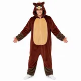 corimori Flauschiges Wildschwein-Kostüm Erwachsene L 170-180cm