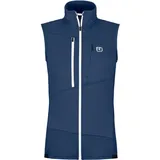 Ortovox Damen Fleece Grid Weste (Größe L, blau)