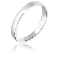 Elli Fingerring Basic Ehering Partnerring Damen 925er Silber, Ehering silberfarben 52