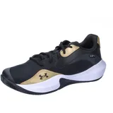 Under Armour Lockdown 7 Low Basketballschuhe 001 black/metallic gold/black 45